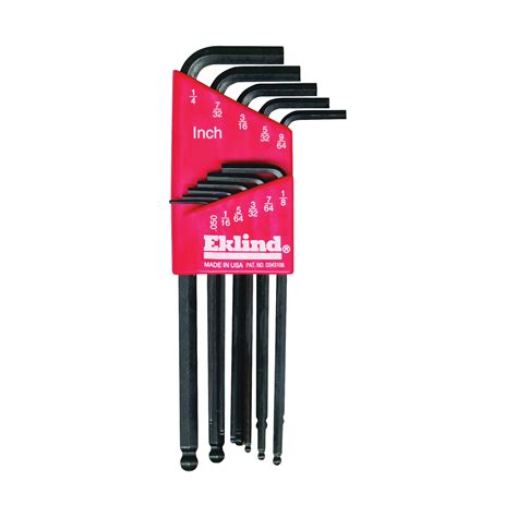 EKLIND TOOL - Eklind 13211 Hex Key Set, 11-Piece, Steel, Black # ...