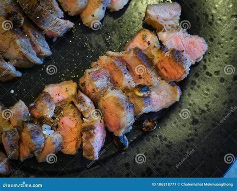 Attractive Beef Steak, Main Course during Dinner Time Stock Image ...