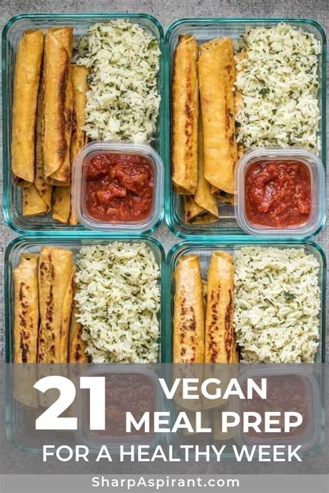 21 Vegan Meal Prep Ideas for a Healthy Week - Sharp Aspirant