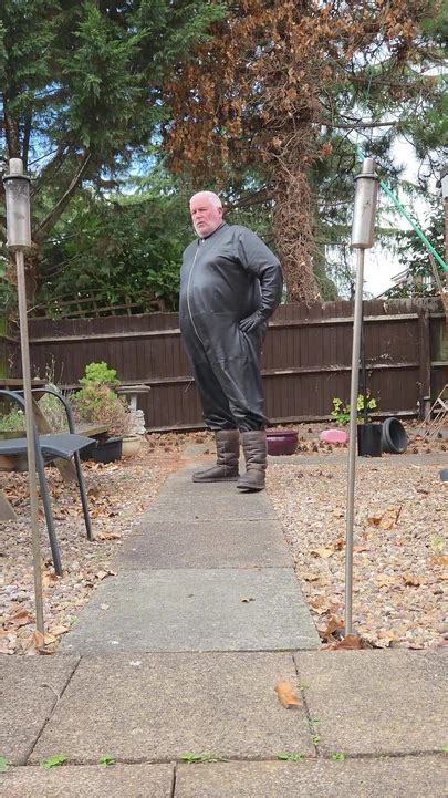 Leather Overalls In The Garden Gay Masturbation Masturbation Porn Feat Leatherman By