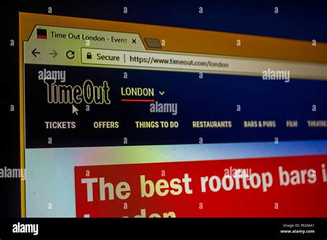 Website - Time Out London Stock Photo - Alamy