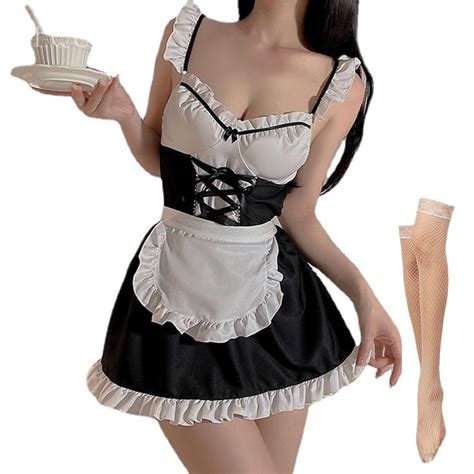 Jasmygirls Maid Outfit Sexy Maid Lingerie For Women French Maid Desertcart INDIA