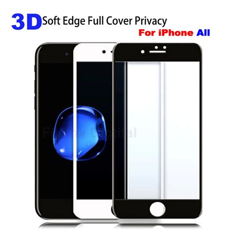 3D Curved Edge Full Cover Screen Protector For IPhone 7 6S Tempered