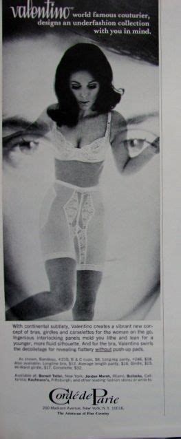 Vintage Valentino Lingerie Ad