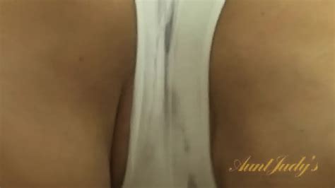 Busty Blonde Shows Cunt