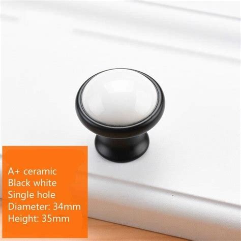 Bouton De Meuble Single Hole Black A Poign E De Meuble En C Ramique