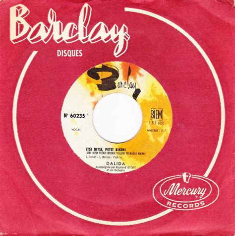 Itsi Bitsi Petit Bikini Dalida Partition De La Chanson Accords Et Paroles