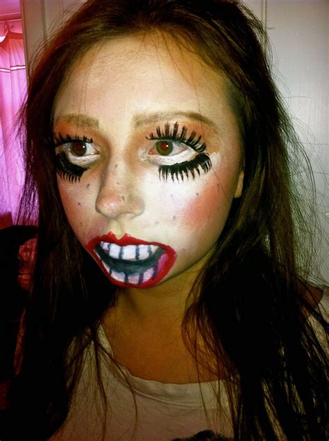 Beauty Is A Creation of Art: Theatrical Makeup Look- Creepy, Scary Doll