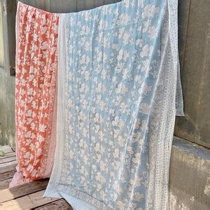 Hand Blocked Cotton Sarong Beach Outfits Boho Beach Wear Floral Coverup Bikini Beach Wrap