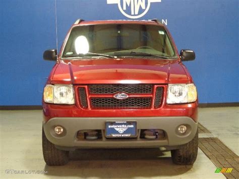 2002 Toreador Red Metallic Ford Explorer Sport Trac 4x4 74572457 Photo