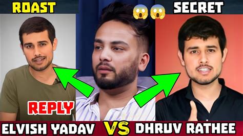 Dhruv Rathee Reaction On Elvish Yadav Again Elvish Yadav Angry On