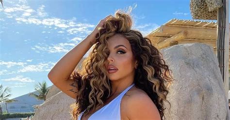 Jesy Nelson Sizzles In Eye Popping Display With White Bikini On Sunny Beach Daily Star