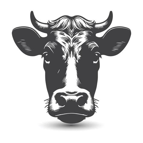 Cow And Bull Head Icon Abstract Cows Head 40195715 Vector Art At Vecteezy