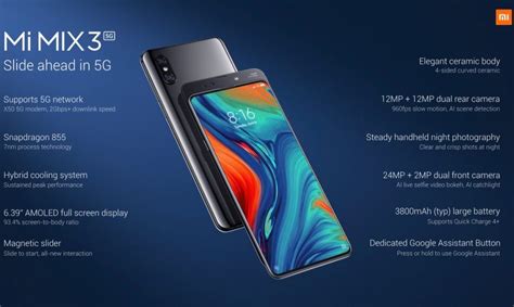 Xiaomi Mi MIX 3 With 5G Capability Is Official - Carries an Affordable ...