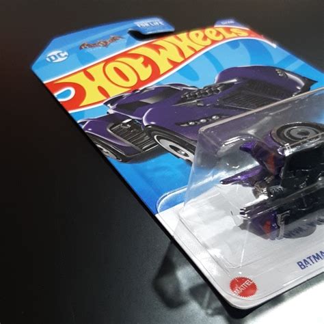 Mattel Toys Batman Arkham Asylum Batmobile Purple Hot Wheels Dc Comics Batman Collection