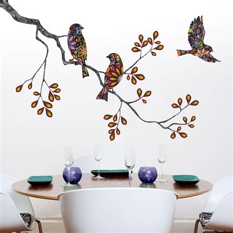 Tree Wall Decal With Birds