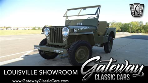 1947 Willys Jeep CJ2 Gateway Classic Cars Louisville 2949 LOU YouTube