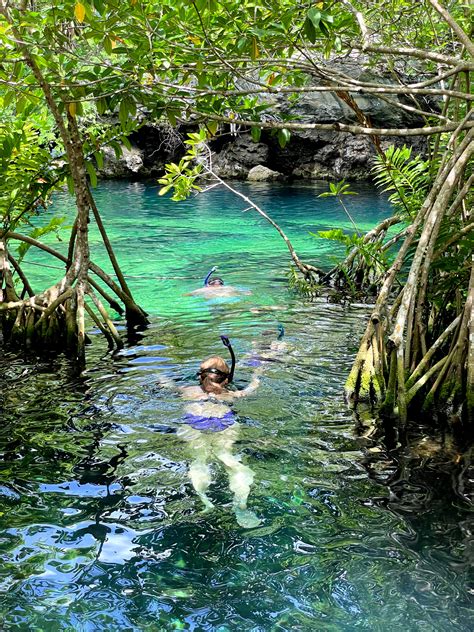 Cenote Cristalino, Puerto Aventuras, Mexico - A Nation of Moms