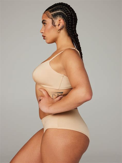 NEW Microfiber Unlined Bralette In Nude SAVAGE X FENTY