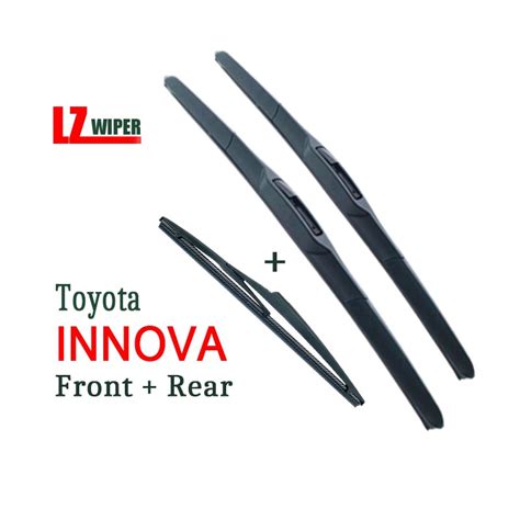 Toyota Innova Wiper Blade Set Front Rear Car Back Window Wipers