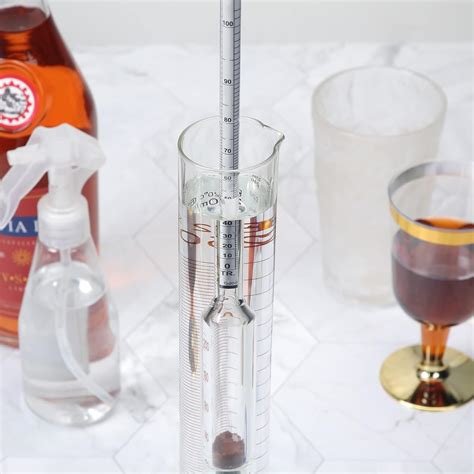 Kit de prueba de medidor de alcohol hidrómetro a prueba de alcohol 0