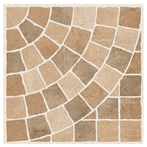 Kobble Beige 60x60 Cm Eternity Glazed Vitrified Tiles