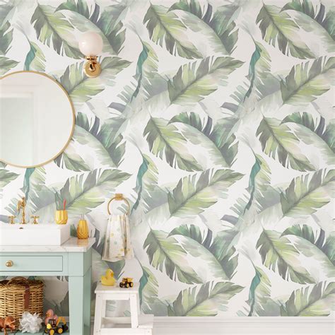 Shop Foliage Pattern Wallcoverings | Green Planet Print Mural Shop