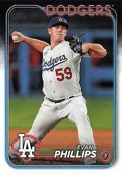 Evan Phillips Topps Los Angeles Dodgers Baseball Card Ebay