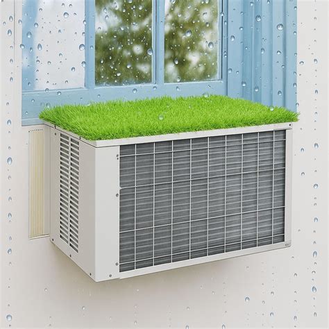 Amazon.com: Air Conditioner Drip Cushion, Artificial Grass Mat AC Rain