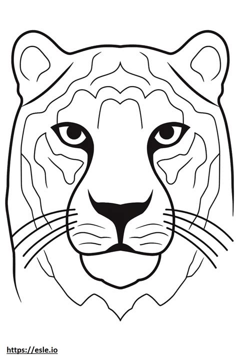 Himalayan Face Coloring Page