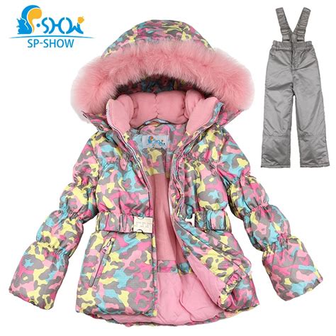 Spshow Kids Girls Winter Clothes Luxury Brand 3 8 Age Down Thick Warm