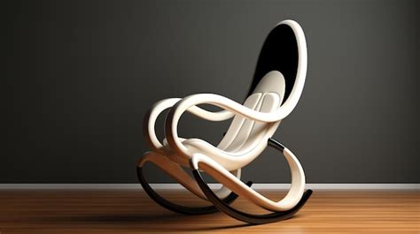 Premium Photo Futuristic Rocking Chair Organic Forms With Zen