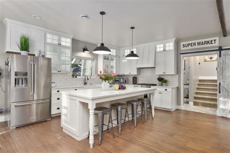 Modern Farmhouse Campagne Cuisine Autres Périmètres Par Designer Interiors Inc Houzz