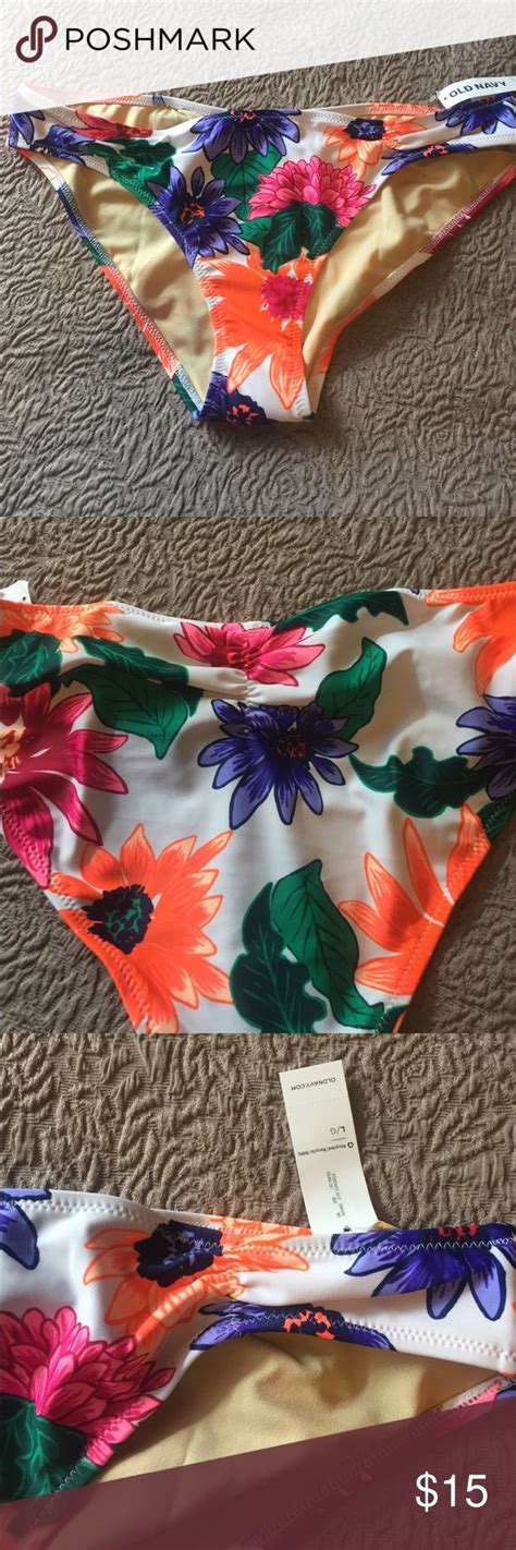 Floral Bikini Bottoms Nwt Beautiful Floral Bikini Bottoms Nwt White Background With Vibrant