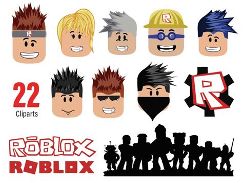 22 Roblox Svg Vector Clipart Roblox Archivos Imprimibles En Etsy