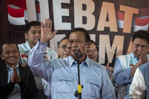 Keterangan Pers Prabowo Gibran Usai Debat Pilpres Antara Foto