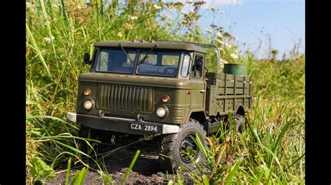 GAZ 66 (ГАЗ-66) - driving among the fields Cross RC GC4 - YouTube
