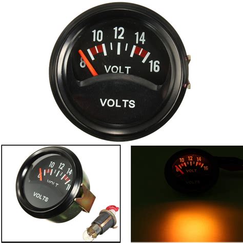 2 Inch 52mm Led 8 16v Mechanical Car Auto Volt Voltmeter Voltage