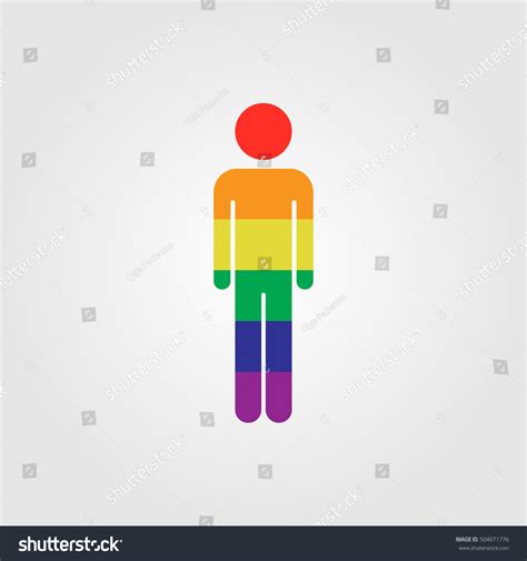 Gay Vector Icon Lgbt Rainbow Flag Stock Vector Royalty Free Shutterstock