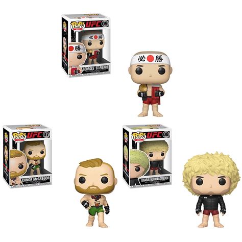 Funko POP! UFC Series 2 Vinyl Figures - SET OF 3 (McGregor, St-Pierre ...