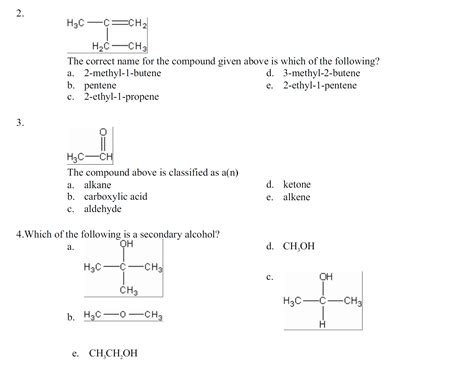 Solved The Correct Name For The Compound Given Above Is