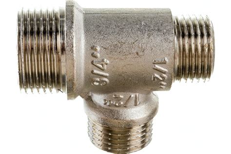 Переходной тройник VALTEC 3/4х1/2х1/2 нар.-нар.-нар. VTr.131.RN.050404 ...