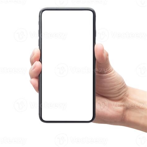 Hand Holding Phone Mockup Cutout Png File 8534734 Png