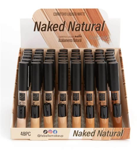 Comprar BOX CORRETIVO LIQUIDO MATTE NAKED NATURAL 5 CORES FEBELLA TOP ATACADÃO