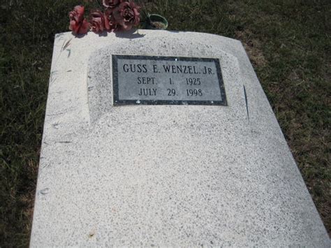 Guss E Wenzel Jr Find A Grave Reminne