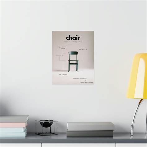Vigilante Chair Poster Vigilante Shit Print Eras Tour Fan Art Swiftie