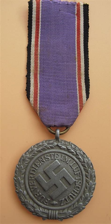 Crow Valley Militaria Lufschutz Medal Nd Class