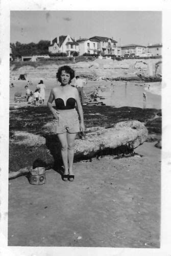 PHOTO DE FEMME BIKINI A LA MER PIN UP VINTAGE Réf 145G03 eBay