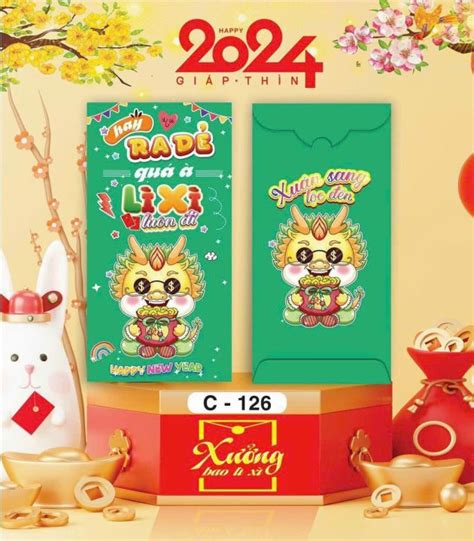 Bao Lì Xì Tết 2024 Giáp Thìn Mẫu HOT TREND Được Chọn Mẫu Bao Lì Xì Mừng Tuổi Dễ Thương Lazada vn