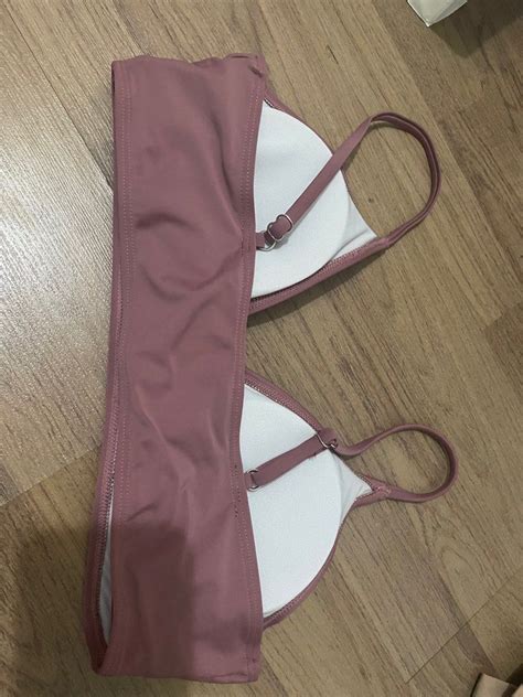 Pink Bikini Top Women S Fashion Swimwear Bikinis Swimsuits On Carousell
